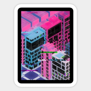 Glitched Dreams of Lazy Town Sticker